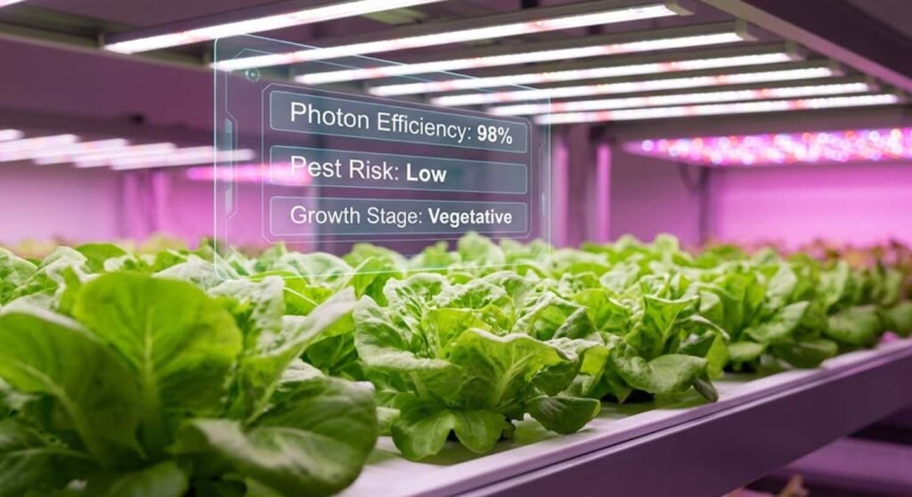 AI driven real time plant monitoring in modern indoor farm 2026