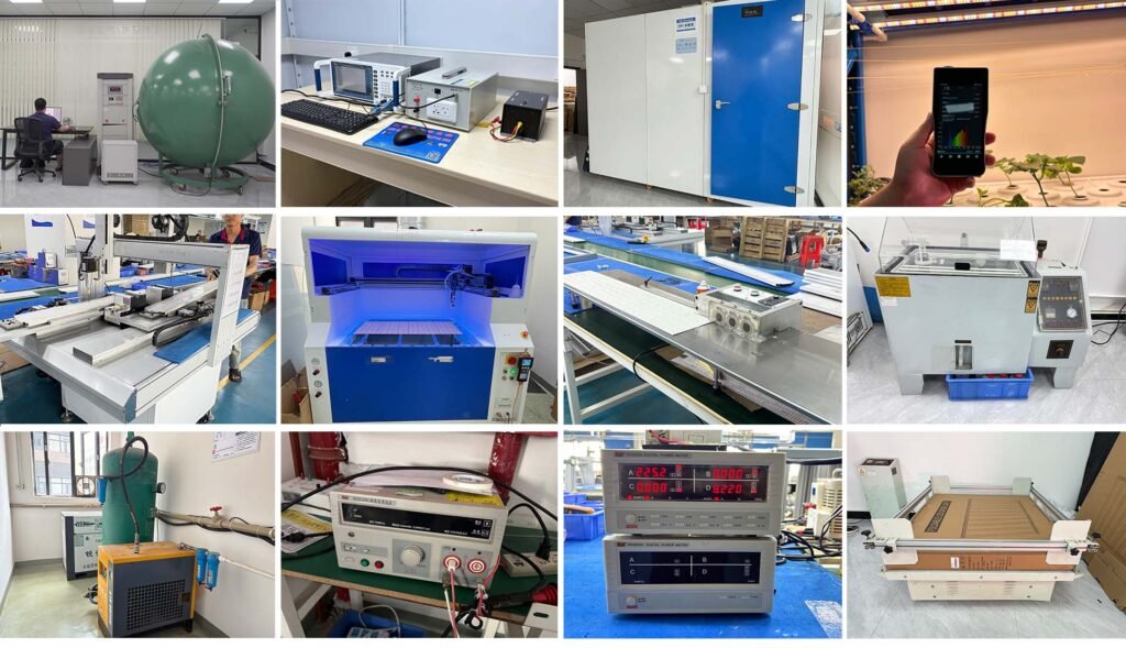 Test and production machines