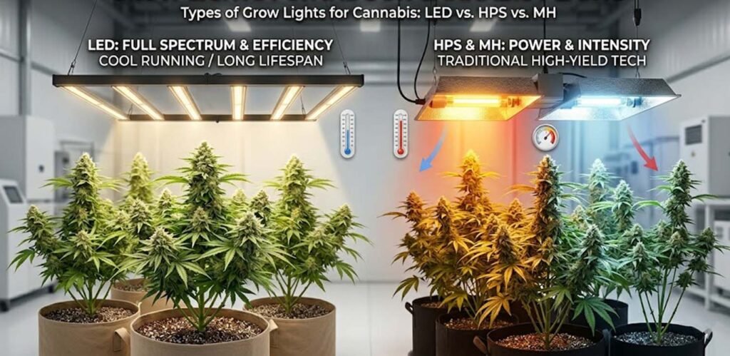 Types of grow lights for indoor plants
